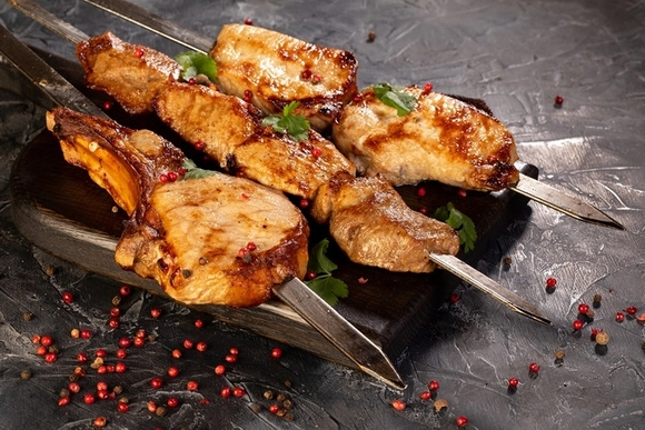 Шашлык из свиной корейки